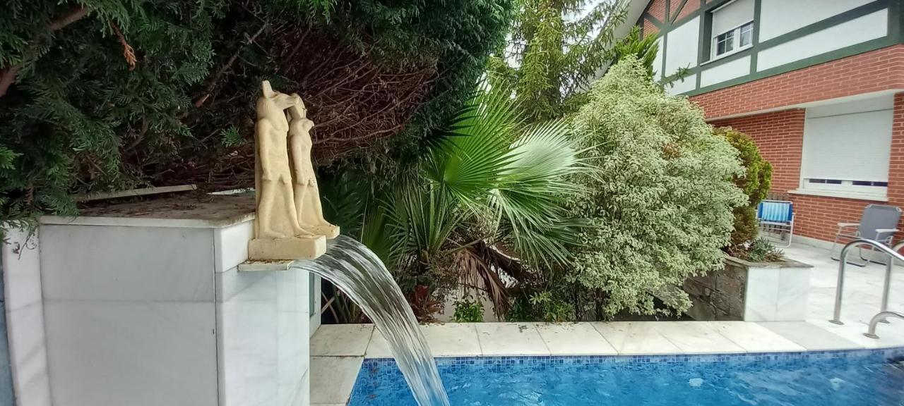 Chalet Con Piscina, Sauna Y Jacuzzi Cerca Del Mar A Media Hora De Bilbao Y Santander El Puente  ภายนอก รูปภาพ
